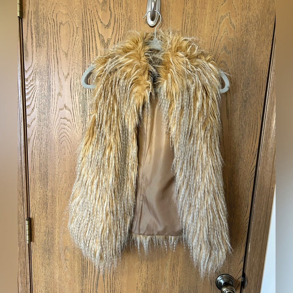 Faux fur vest